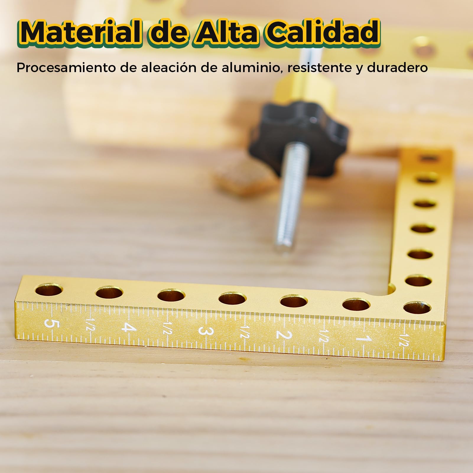Geevorks Abrazadera de Ángulo de 90 Grados,Cuadrados de Posicionamiento 90 Grados,Abrazadera de Esquina Tipo L,Para Carpintería, Bricolaje, Manualidades(140 mm/5,5 ")