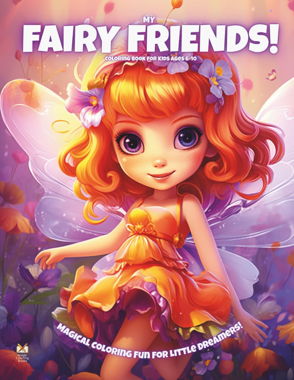 My Fairy Friends!: Coloring Book For Kids Ages 6-10 (Magic Coloring Books Collection)