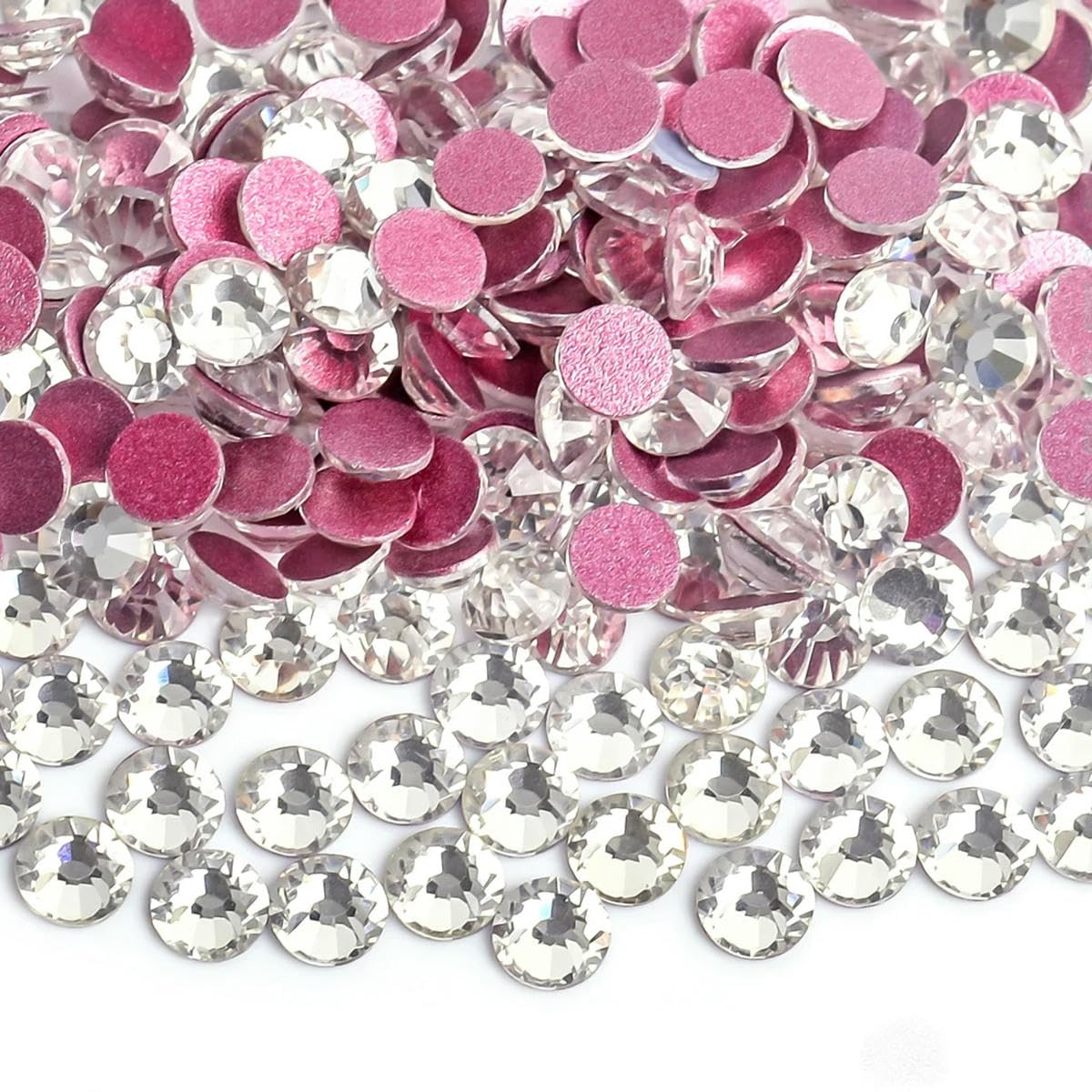 CIVIOOH Glitter Crystal AB Rhinestones SS3-SS50 Non-HotFix FlatBack Strass Fabric Garment Nail Art Rhinestones Decorations
