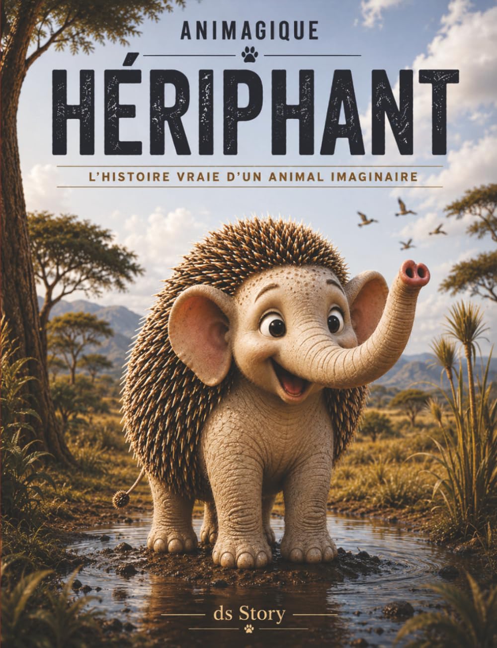 Animagiques - Le Hériphant: Le guide complet et ludique pour les enfants curieux avec quiz, questions-réponses et coloriages éducatifs