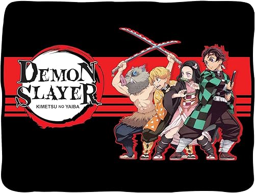 Demon Slayer Kimetsu No Yaiba Character - Manta de forro polar de 46 x 60 pulgadas