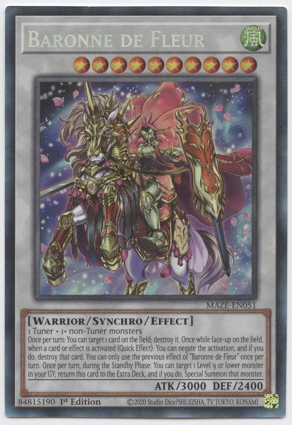 Baronne de Fleur - MAZE-EN051 - Collector's Rare - 1st Edition