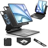 ESR iPad Air 11 Inch Case with Keyboard (M3/M2, 2025/2024) & iPad Pro 11/Air 5th/4th Gen Keyboard, Easy-Set Magnetic Stand, Portrait/Raised Modes, with Removable Protective Case, Black