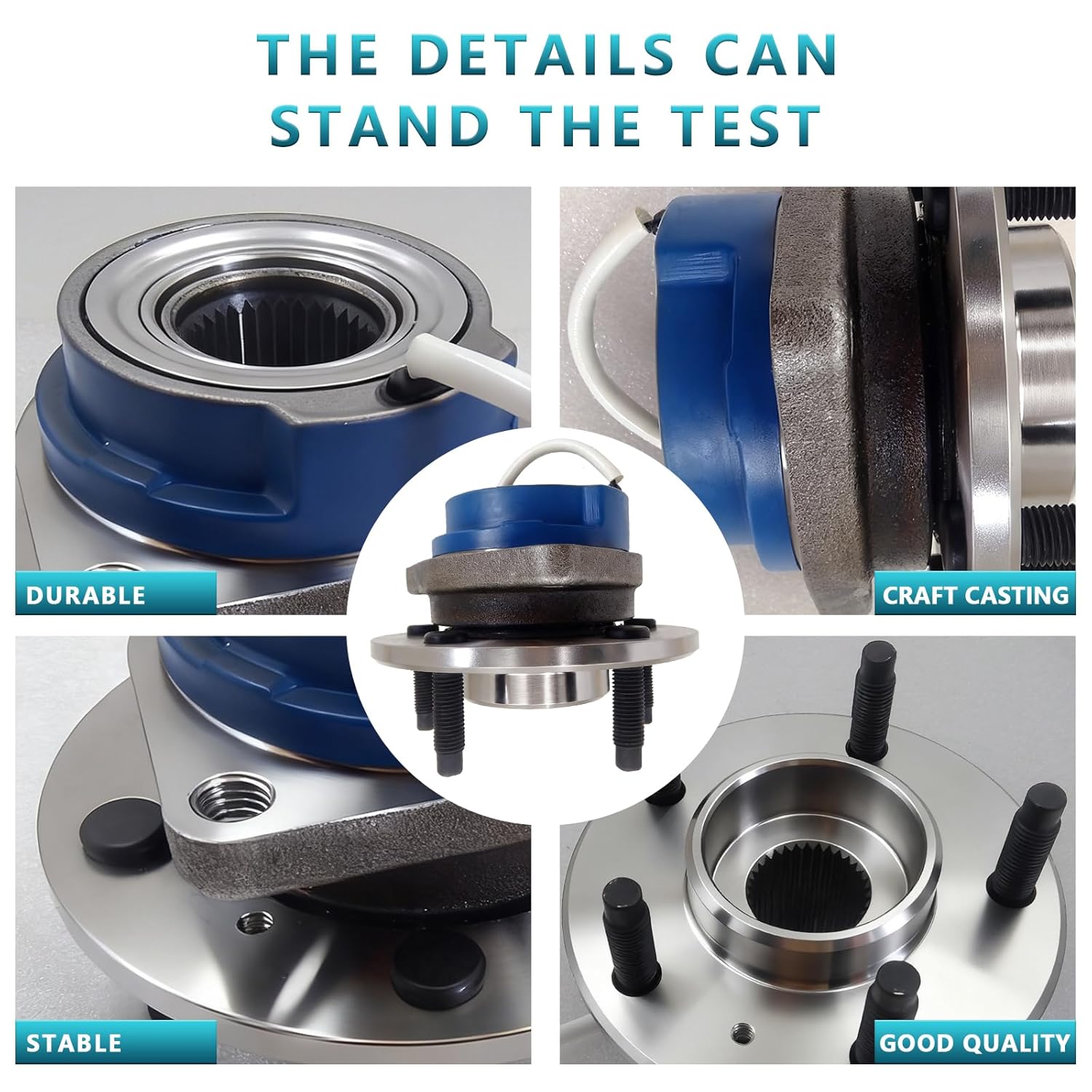 513179 Front Wheel Bearing Hub Assembly for Buick Lucerne Century Rendezvous Allure, Cadillac DeVille DTS Chevy Impala Monte, Oldsmobile Aurora Intrigue Pontiac Montana Saturn Relay