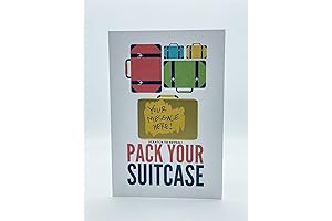 Pack Your Bags Travel Card Scratch To Reveal Your Personal Message Surprise Gift
