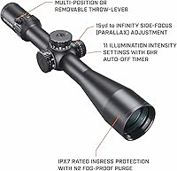 Vista 3 de Bushnell Match Pro ED 5-30x56 Mira de rifle - Vidrio ED Prime, retícula MIL 2 iluminada desplegable para tiro de precisión