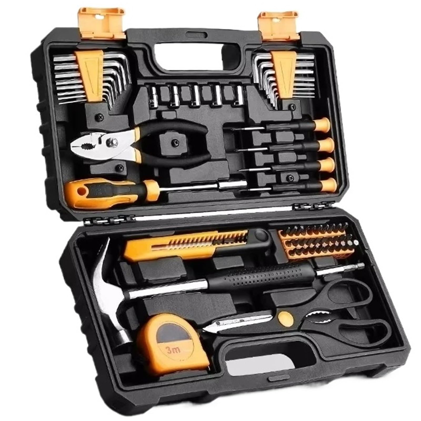 ZGUOUZANTYE Ratcheting Wrench Set, DKMT62 Hand Tool Kit, &S2 Material for Professional Car Repairing Ratchet Socket Wrench Set with Bit