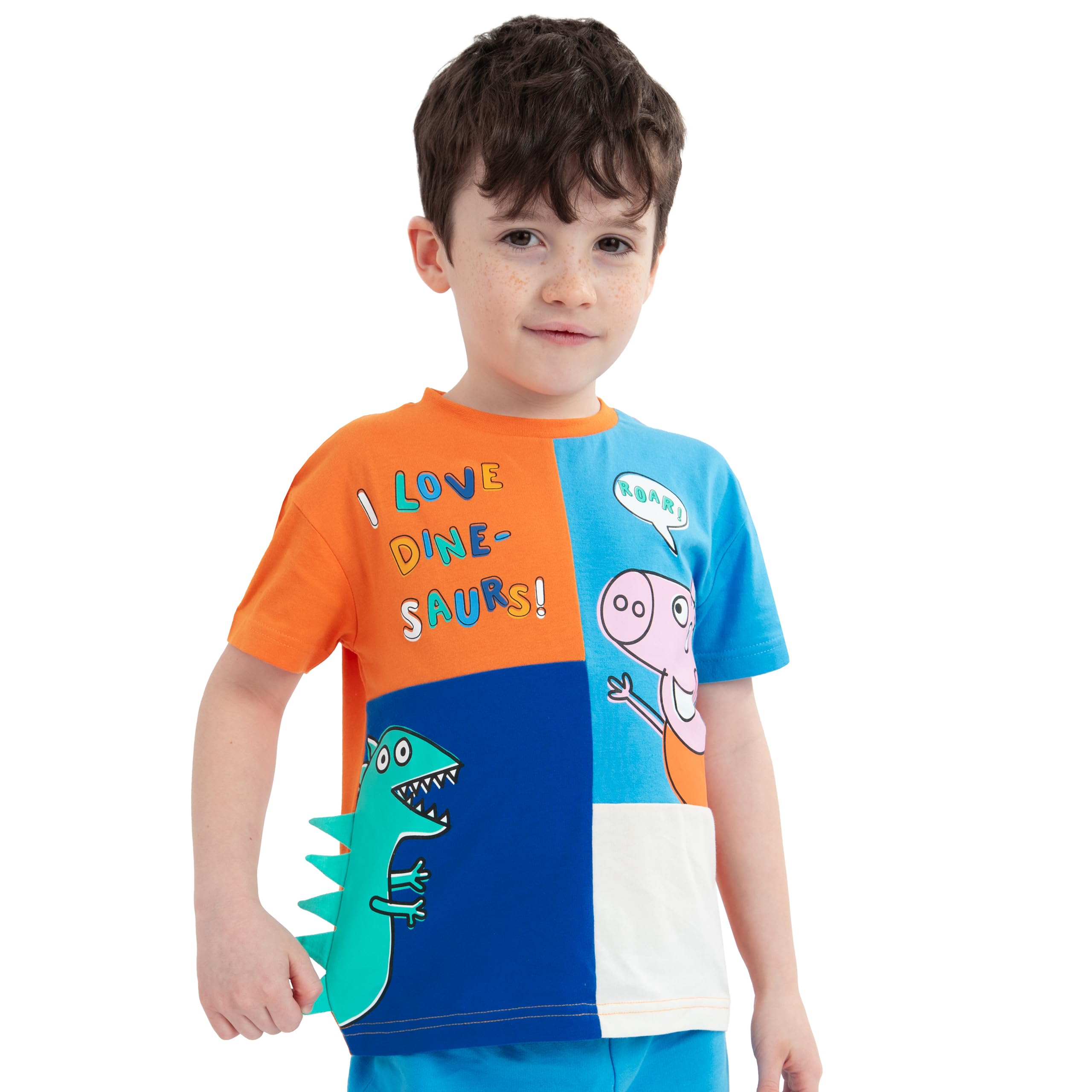 Peppa Pig Maglietta Ragazzo E Pantaloncini | Set T-Shirt Bambino E Pantaloncini Estivo | Maglia Pantaloncini Bambino George