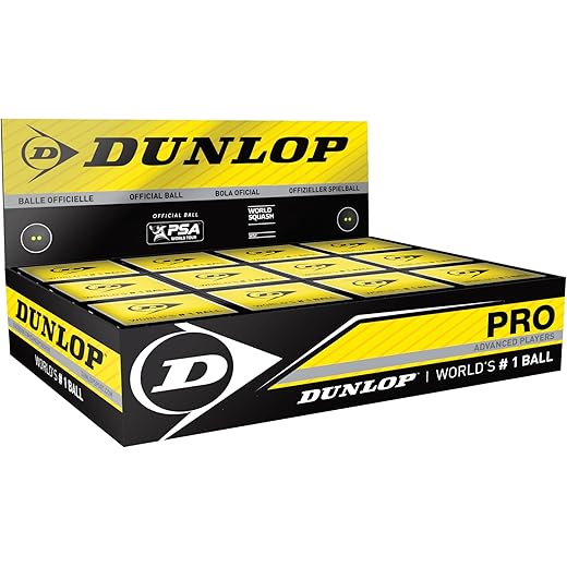 DUNLOP Squash Ball Double DOT 9PACK