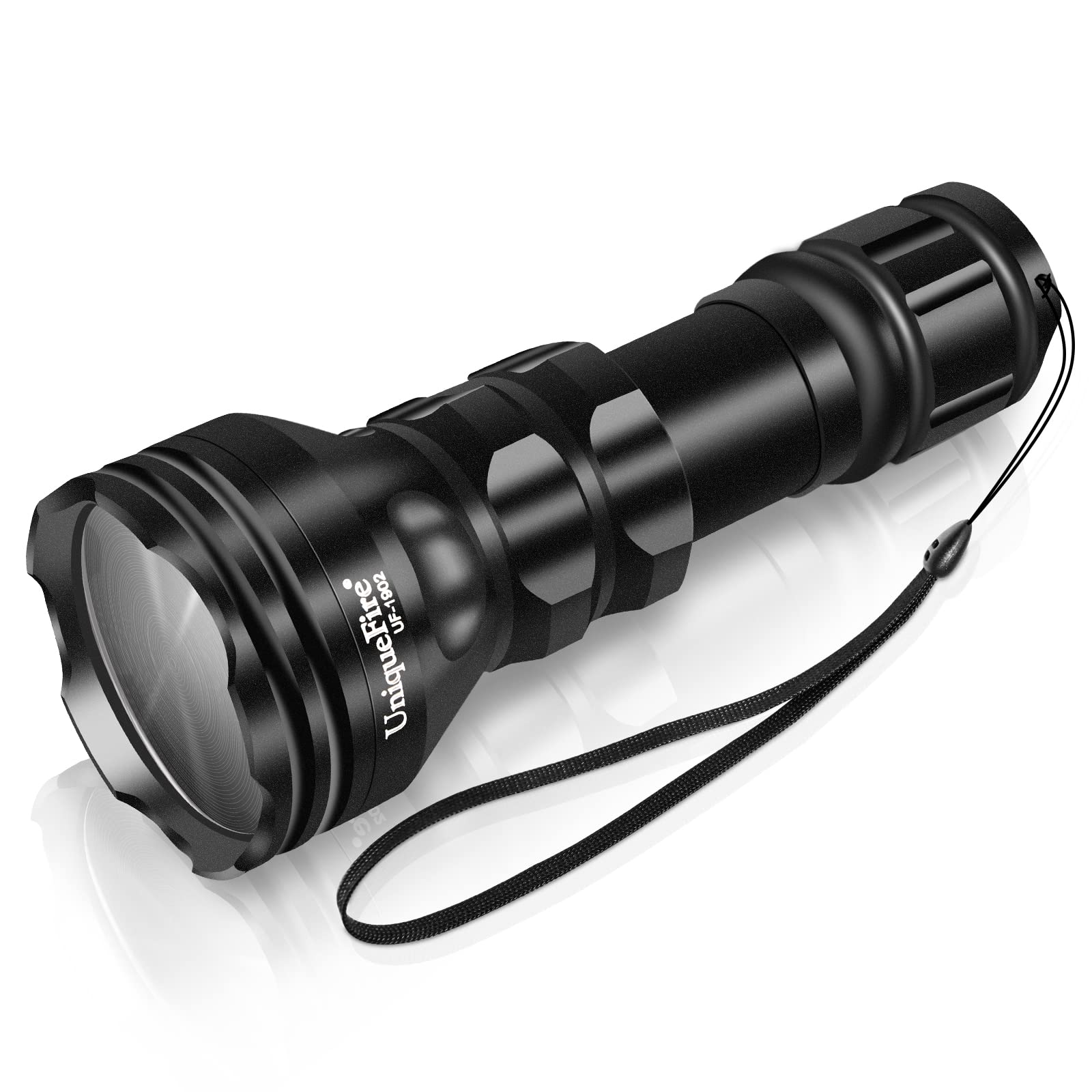 Tioyeah 10W 850nm Infrared Flashlight – Long Range IR Torch With 18650 Battery For Night Hunting & Outdoor Adventures (Black)