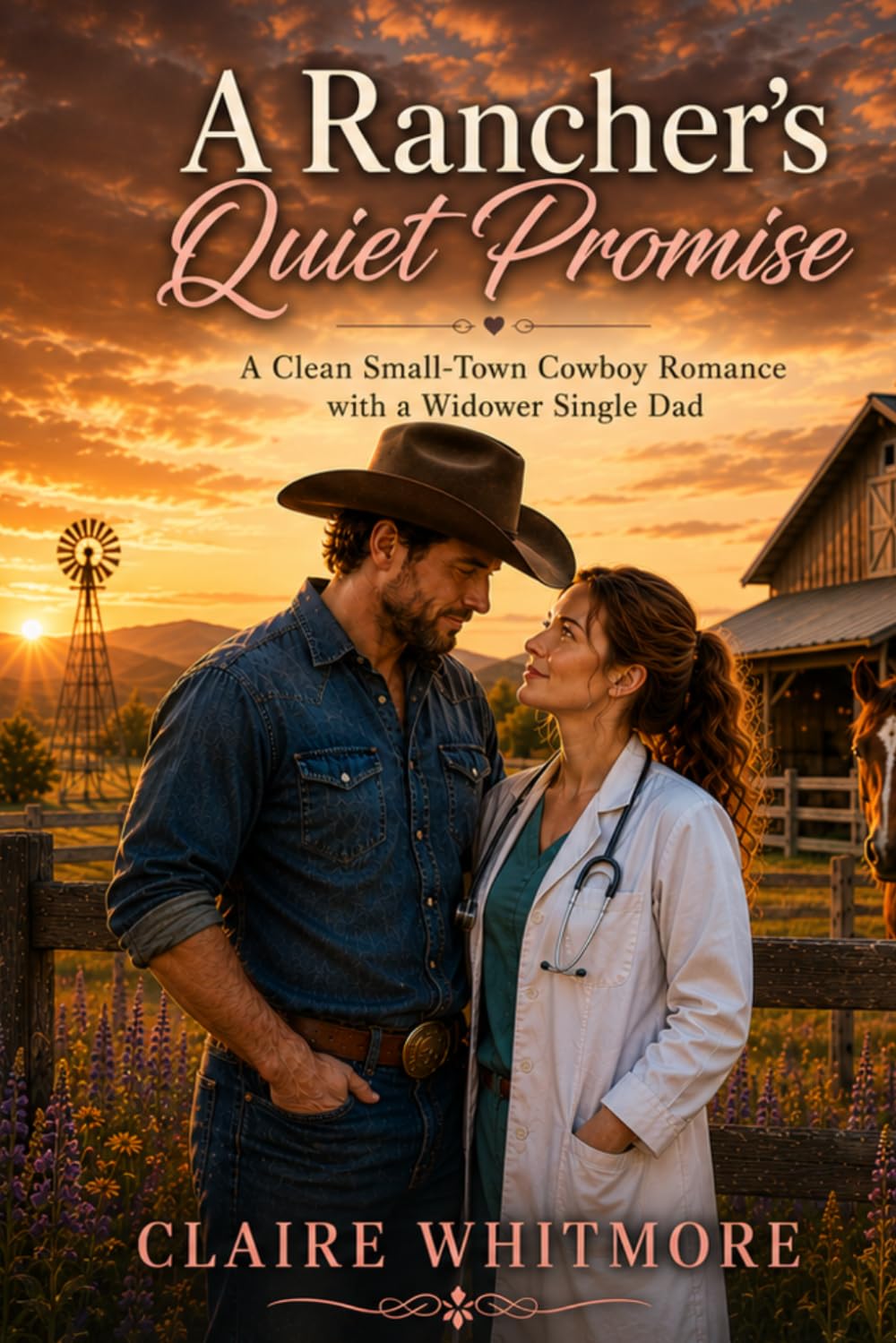 A Rancher’s Quiet Promise: A Clean Small-Town Cowboy Romance with a Widower Single Dad