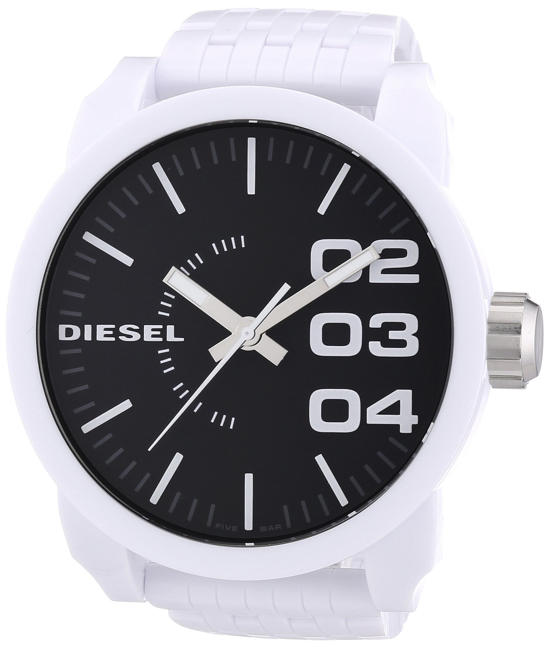 Diesel White Plastic Bracelet 50M Mens Watch - DZ1518