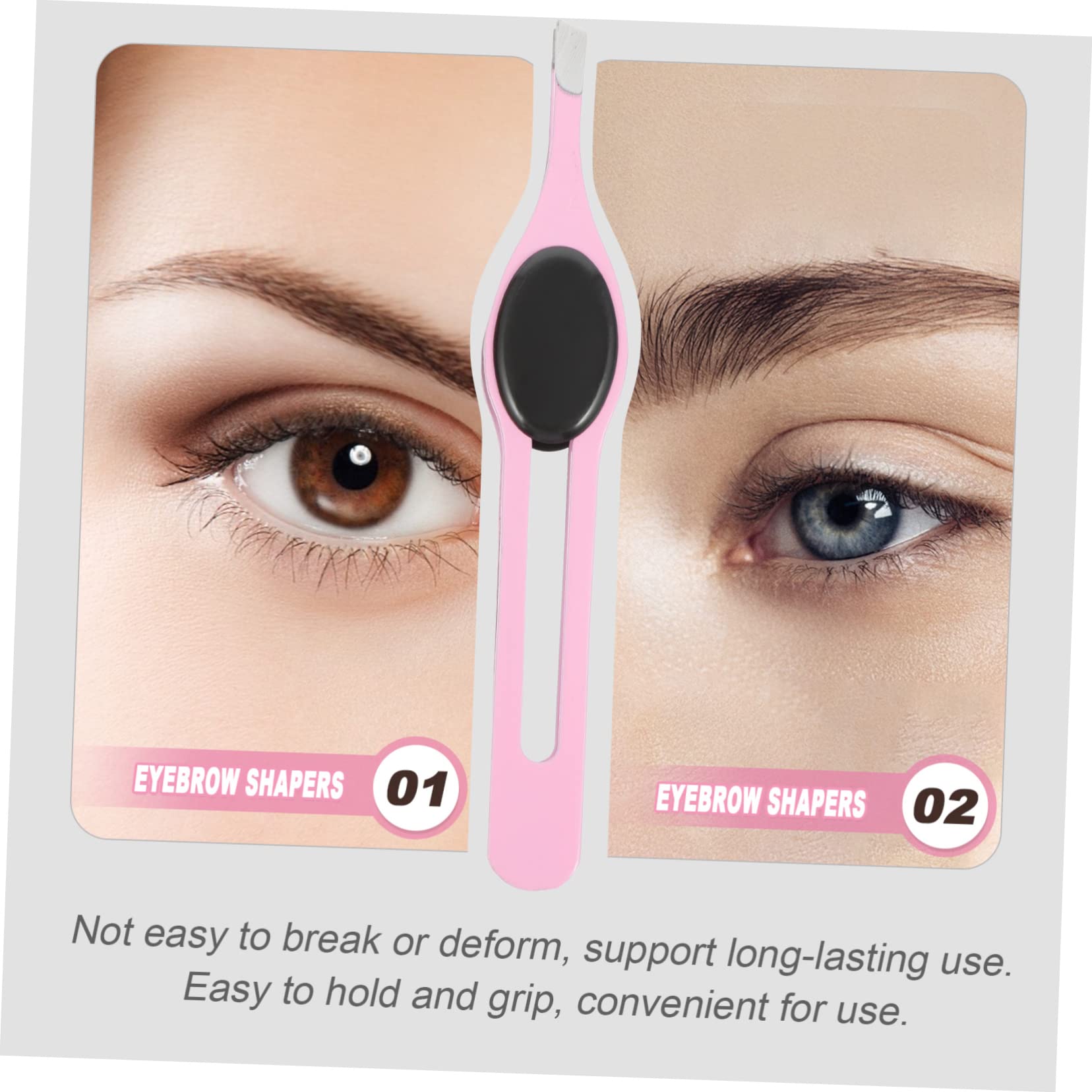 Healeved 15pezzi Pinzette Sopracciglia Inossidabile Cuscinetto Antiscivolo Precisi Per Rifinitura e Styling Sopracciglia Per e