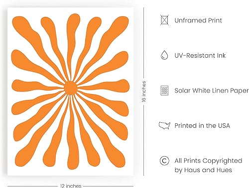 Vista 188 de HAUS AND HUES Evil Eye Decor - Navy Blue Wall Art, Evil Eye Wall Decor, Mykonos Artwork, Evil Eyes Print, Big Eyes Painting Print, Evil Eye Poster