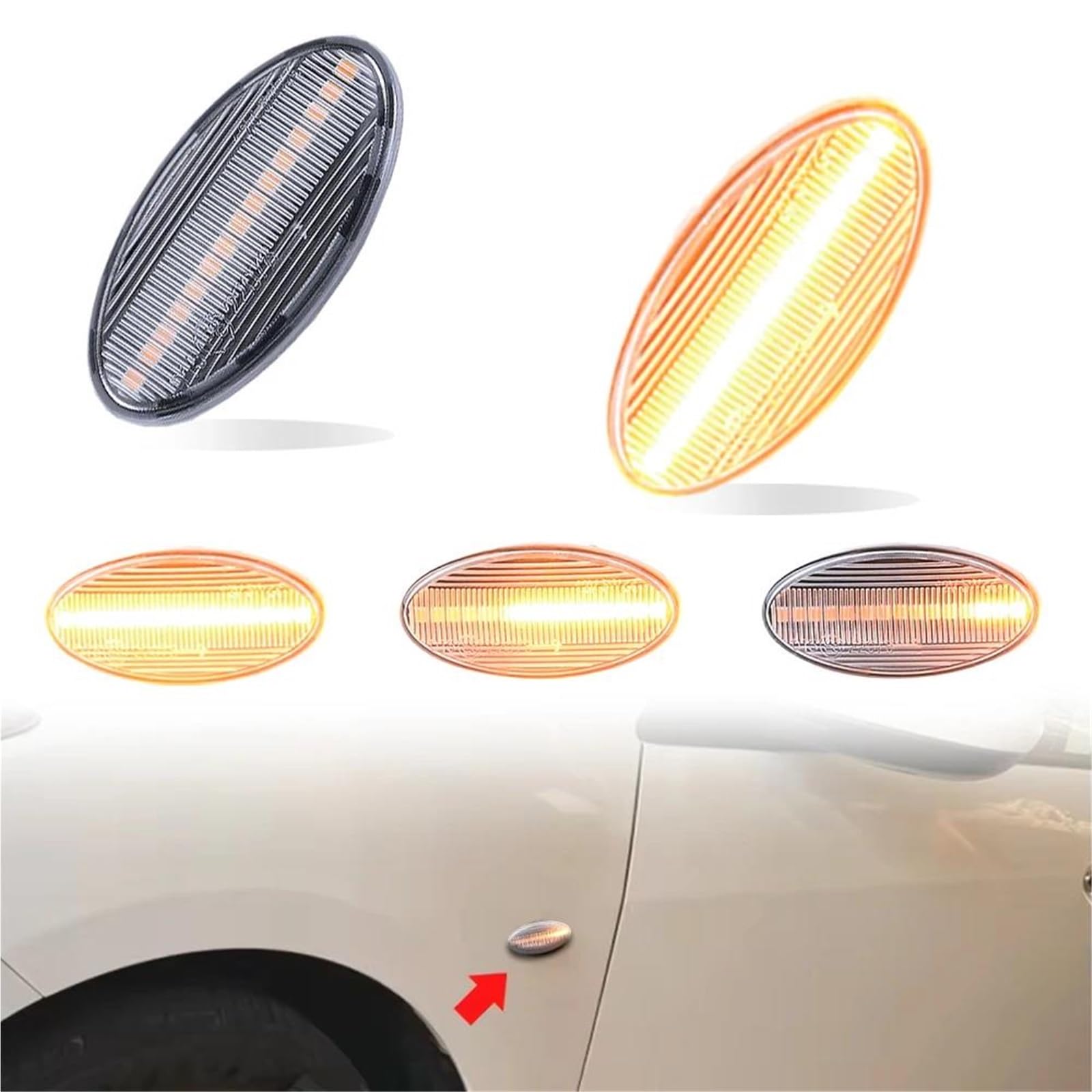 Generico Freccia Laterale Auto Per Mazda 3 BK BL 2 DY DE 6 GG1 GY 5 CR19