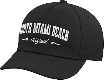 Original North Miami Beach Florida Retro Hometown Name Adjustable Baseball Hat