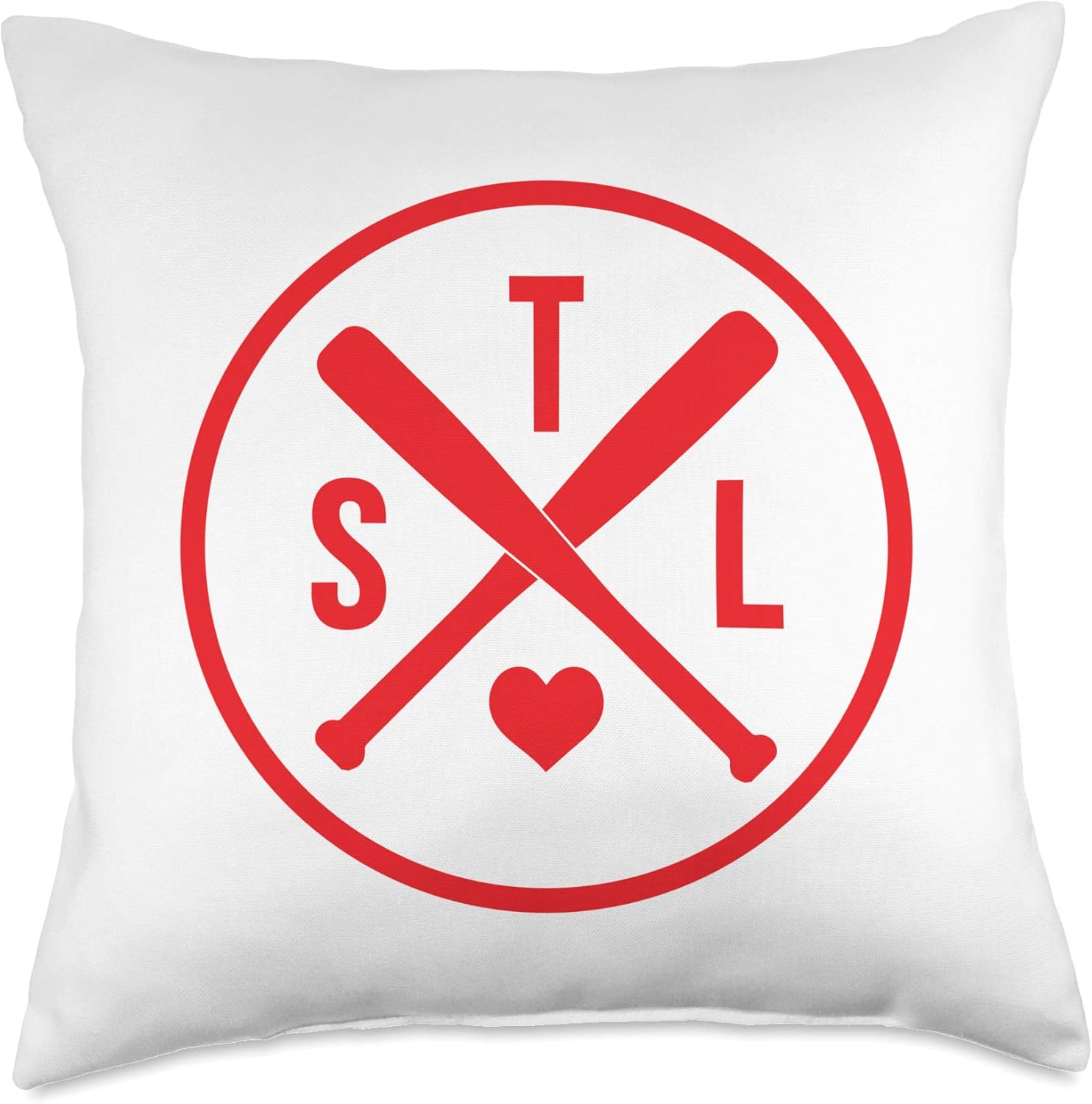 St. Louis, Missouri STL Baseball or Softball for Woman Throw Pillow