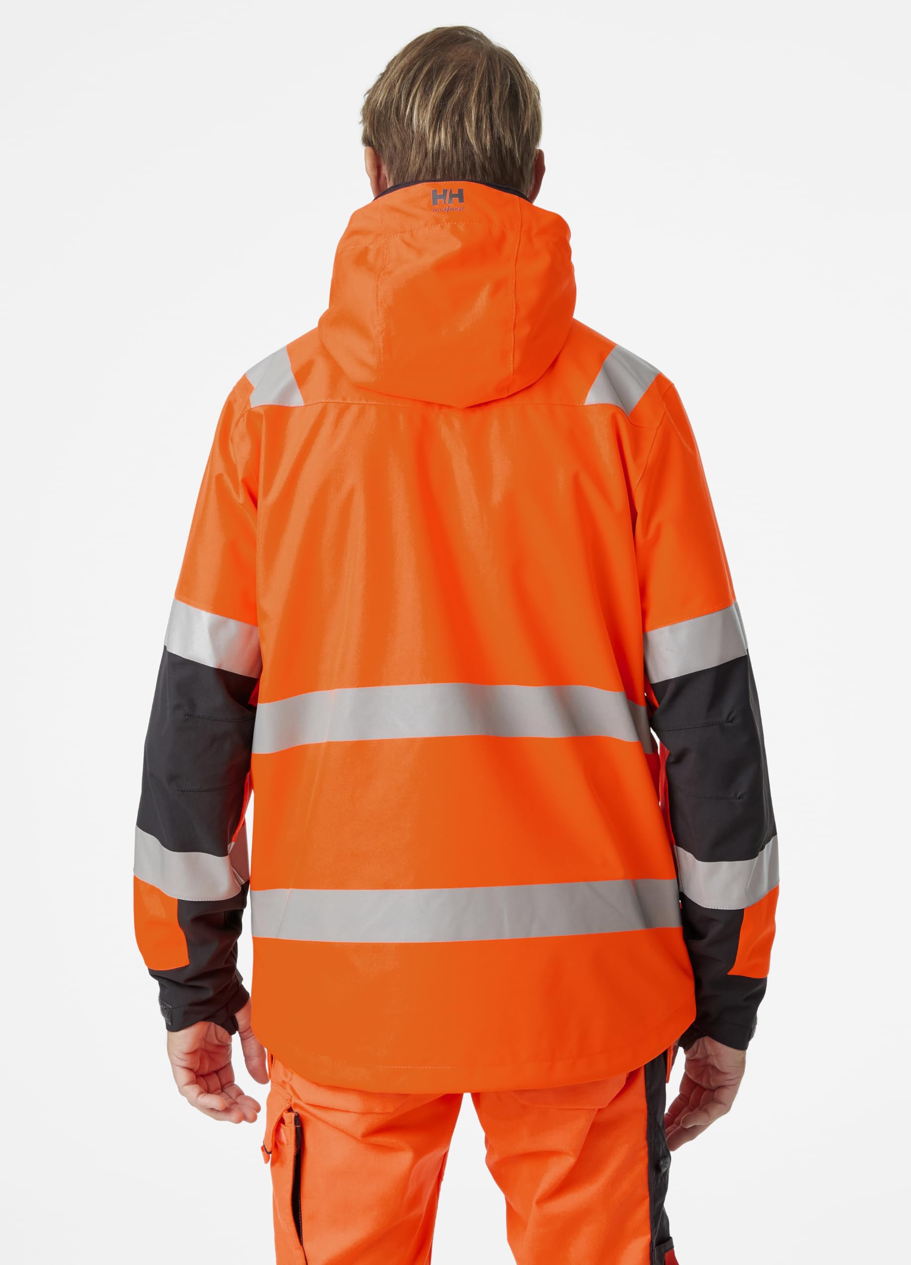 Helly-Hansen Herren Arbeitskleidung Alna 2.0 Shell Jacke - Wasserdicht, winddicht, atmungsaktiv, Sicherheitsjacke mit hoher Sichtbarkeit