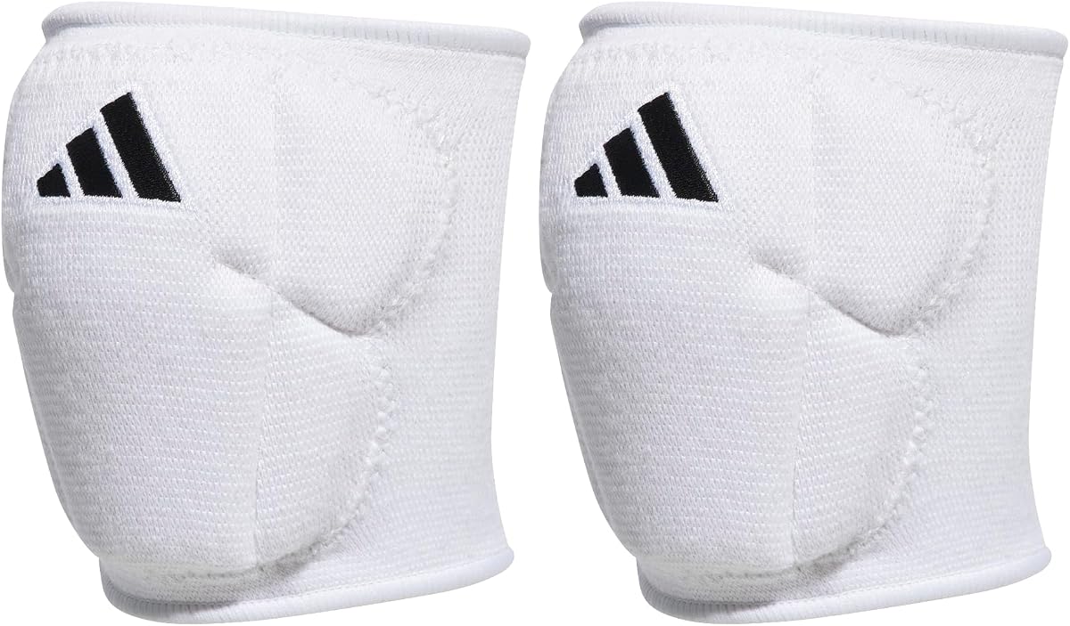 Unisex-Kids 5-Inch Volleyball Kneepads, White/Black, Medium