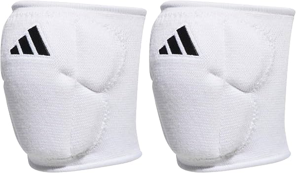 adidas Unisex-Adulto Rodilleras de Voleibol 5 Pulgadas, Blanco/Negro, Grande