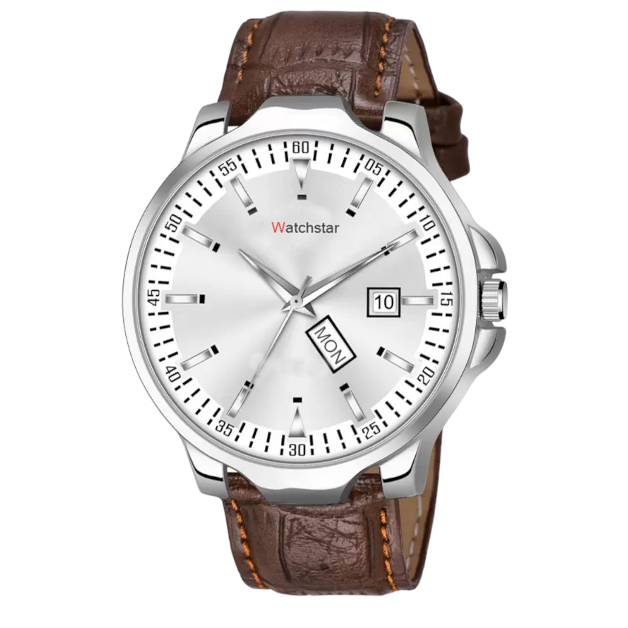Analog Day and Date Function Lether Belt Watch for Men and Boys - WSDD-1554-23D (B0D33N4VLN) Amazon Price History, Amazon Price Tracker