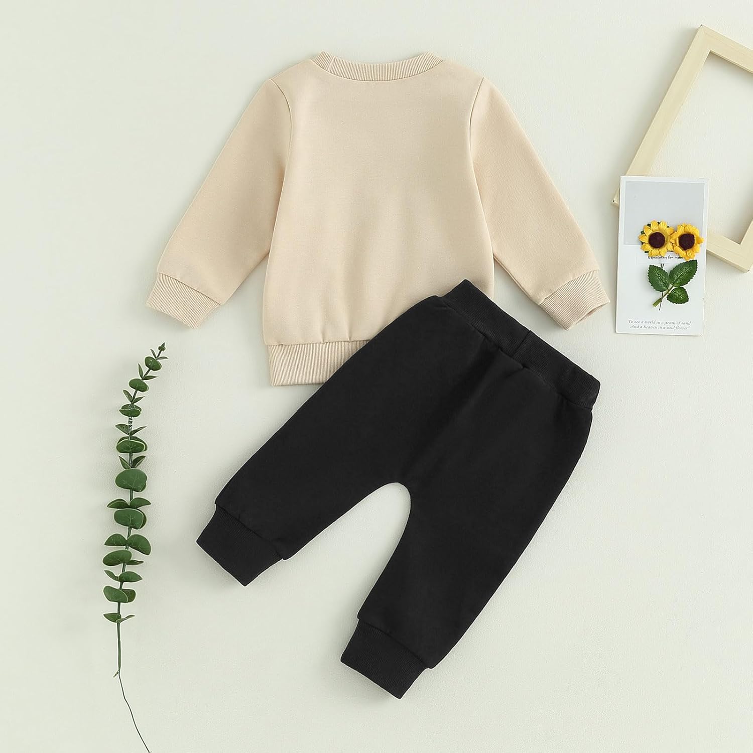 Toddler Baby Girl Clothes Daddys Girl Long Sleeve Pullover Sweatshirt Stretch Jogger Pants Infant Fall Winter Outfit - Image 3