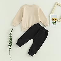 Vista 4 de Daddys Girl Toddler Baby Clothes Long Sleeve Sweatshirt Pullover Top Jogger Pants Fall Winter 2 Piece Outfits