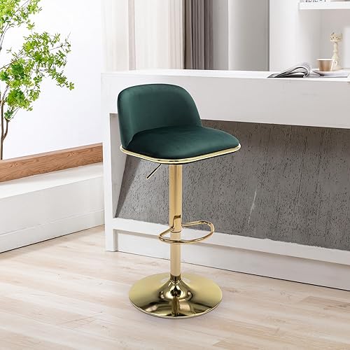 Miniatura 2 de MFD LIVING Taburetes de bar giratorios, taburetes de bar de altura de mostrador con respaldo alto, taburetes de bar ajustables, modernas sillas de