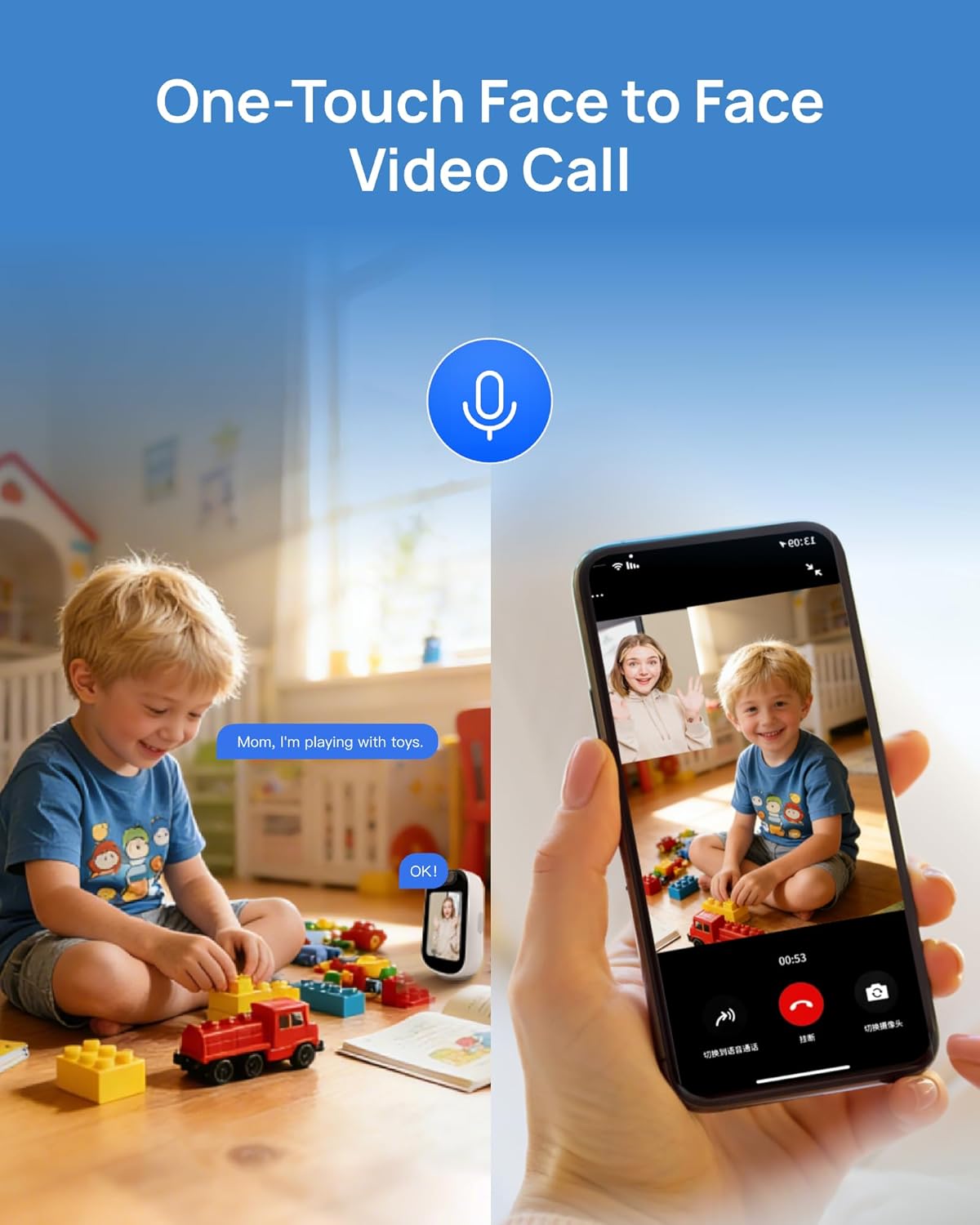 Indoor Security Camera with 4" Screen, 4MP Baby/Elderly Monitor with AI Conversation & Two-Way Video, Baby Crying, Human and Pet Detection, 355°Pan, 5G/2.4G WiFi, Motion Tracking, Smart Home Camera 3 71t3PywpDWL. AC SL1500