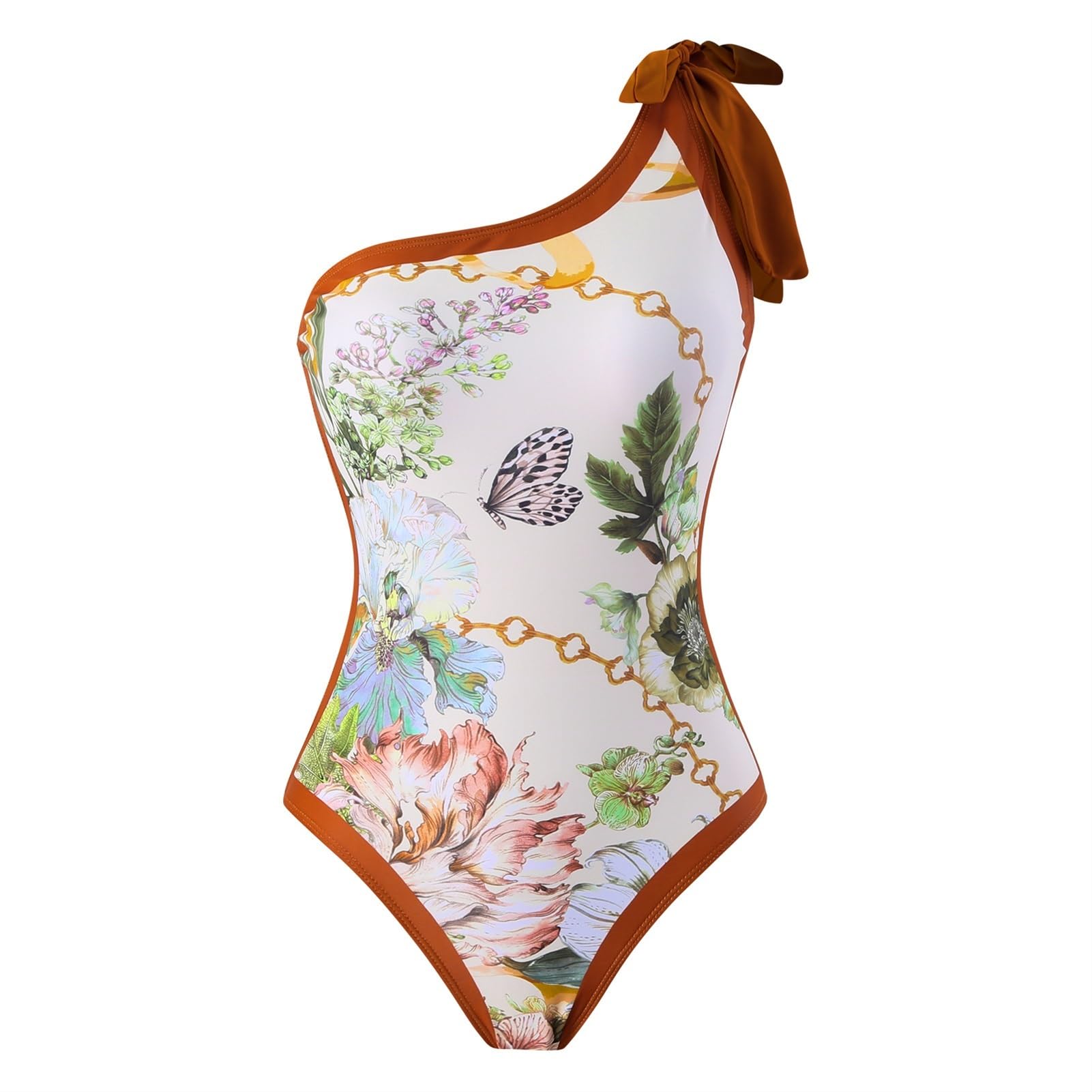 Sexy Badeanzug One Piece High Cut Bademode Frauen Push Up Bodys Sommer Badeanzug Frauen Einteilige Anzüge (Color : 22802, Size : L)