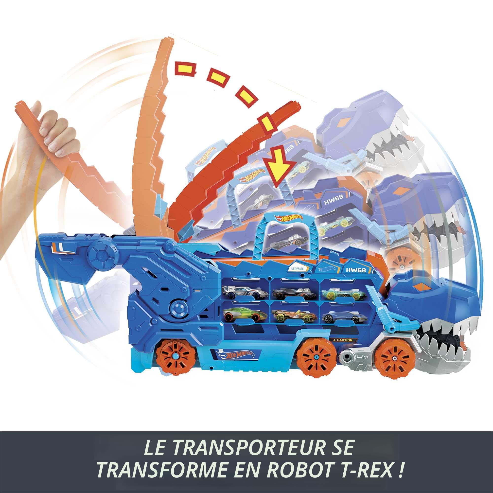 Ensemble de 8 voitures de course et circuit pour enfants de 3 à 9 ans