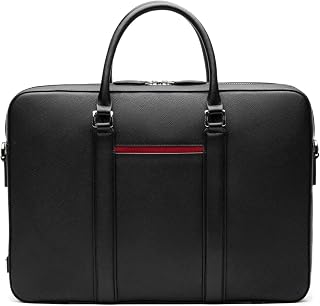 Maverick & Co. Manhattan Leather Laptop Bag – 16” Briefcase for Men, Stylish Business Travel & Work Bag, Fits Laptop, Durable