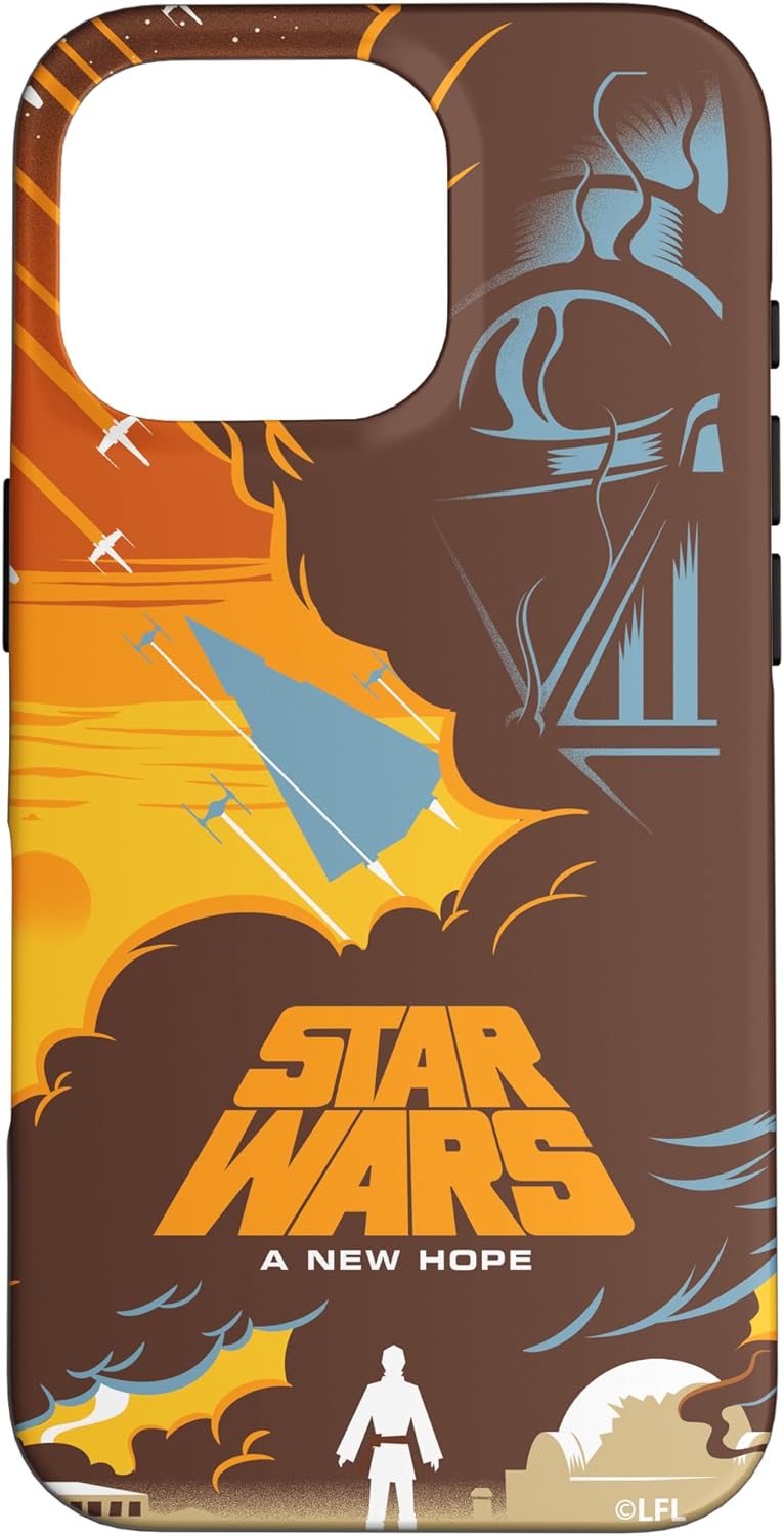 iPhone 16 Pro Star Wars A New Hope Illustrated Movie Poster Case