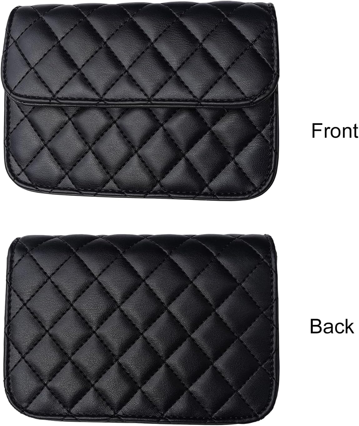 INNTURT Mini Belt Bag, Synthetic Leather Quilted Bags for Women Small Crossbody Bag Mini Bags for Women Trendy Accessories Small Black - Image 5