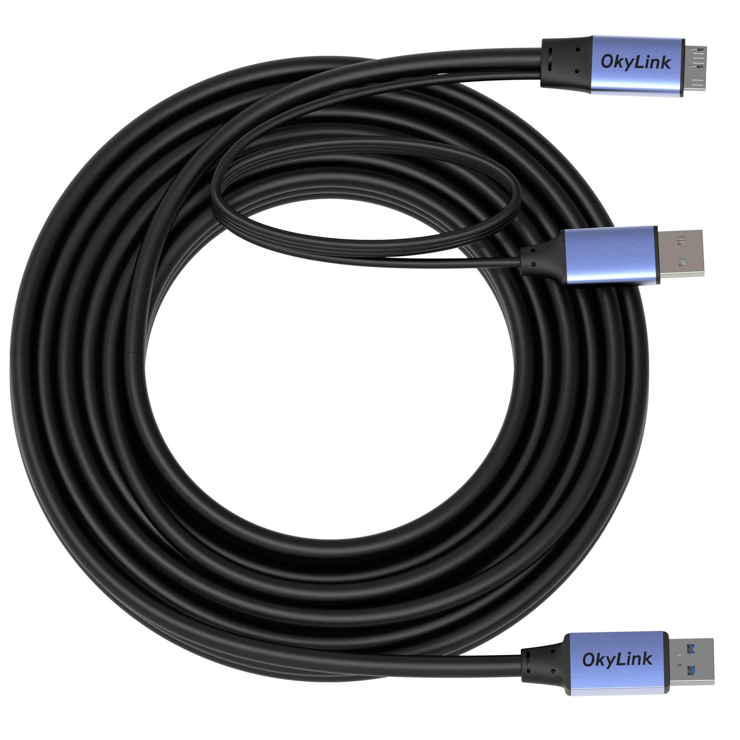 OkyLink Cavo attivo USB3.0/3.2 Gen 1 USB-A a Micro-B 5 Gbps, 8 m
