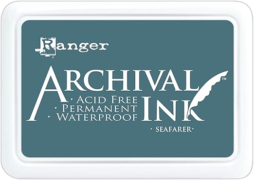RANGER INDUSTRIES ARCHIVAL INKPAD #0 SEAFARER, 2 x 3 inches