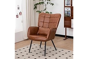 Modern Accent Leather Armchair for Comfort and Style