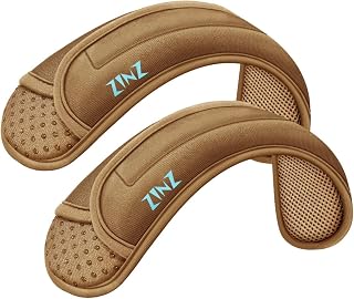 ZINZ 2-Pack Universal Shoulder Pad with Ultra thick Cushion for Bag Luggage Bag Crossbody, Plus Long & Anti-Slip & Breathable,Khaki