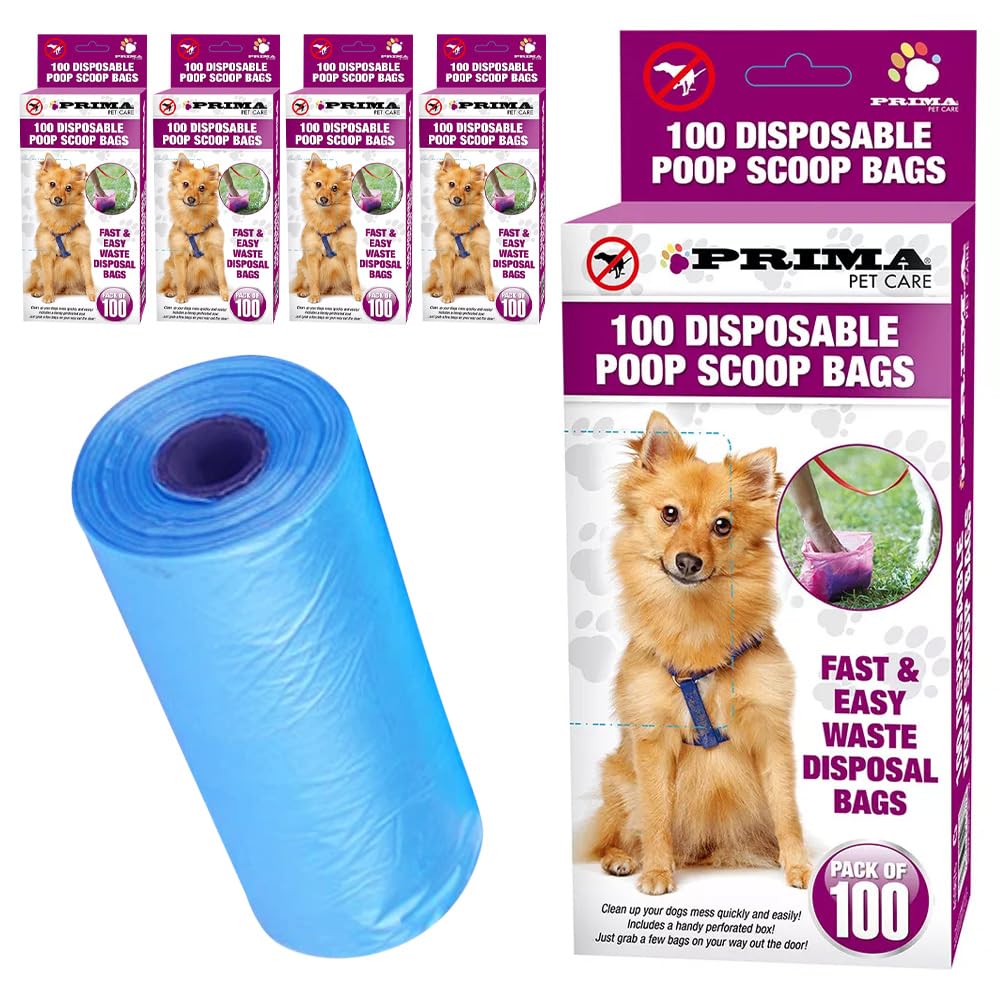 Bargainsgalore 500 Dog Poop Scoop Bags - Fast & Easy Disposable Waste Refuse Sacks | Pet Poo Waste, Faeces Bag For Dogs Cats Pets | Leakproof Strong, 500Pcs