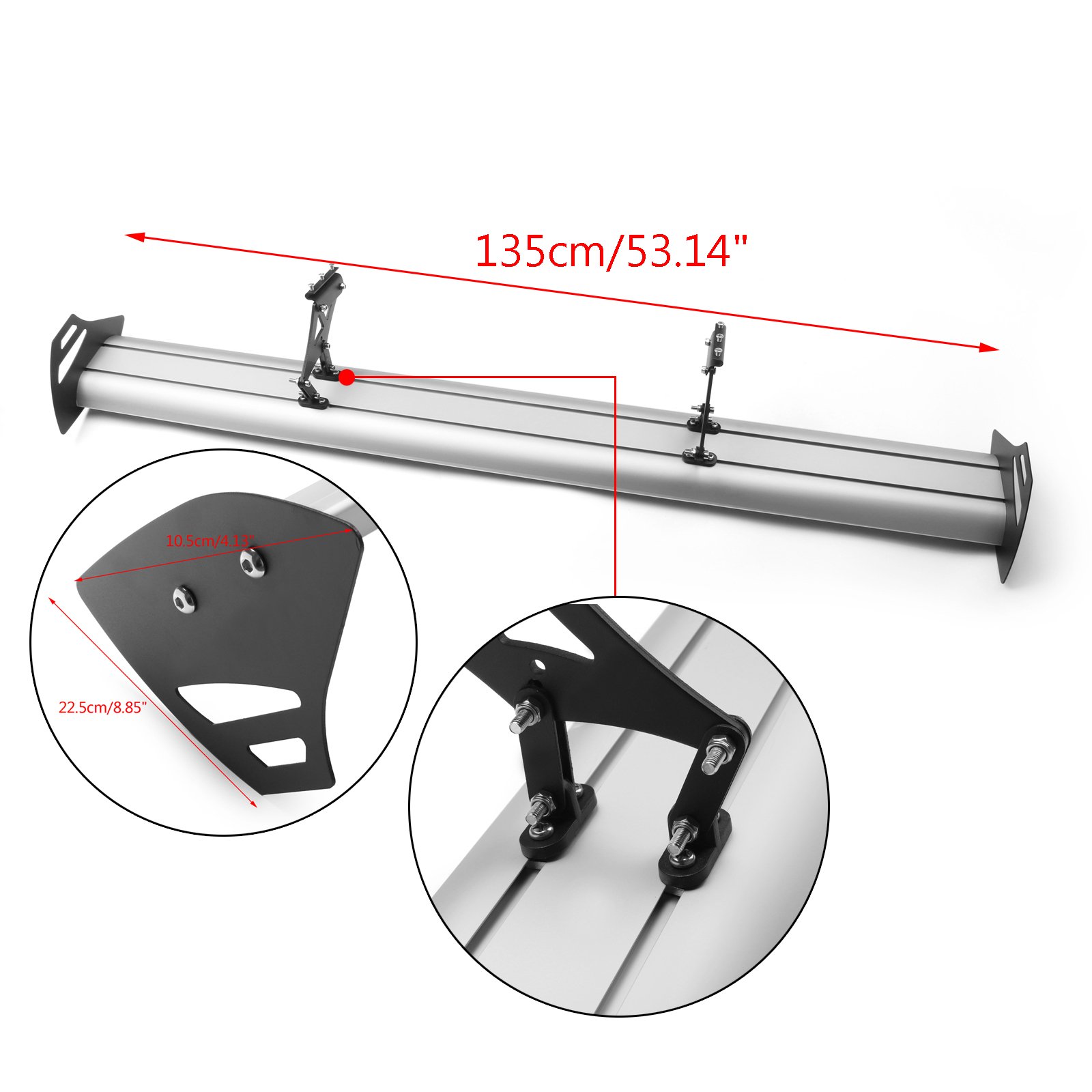 Buy Artudatech Car Wing Spoiler, Universal Adjustable Lightweight GT