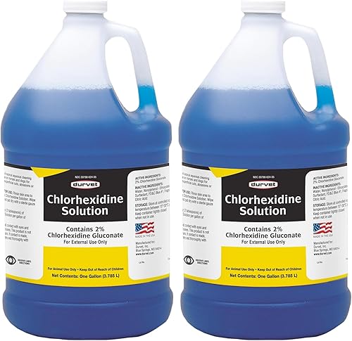 Miniatura 6 de Clorhexidina 2 % para caballos y perros, un galón