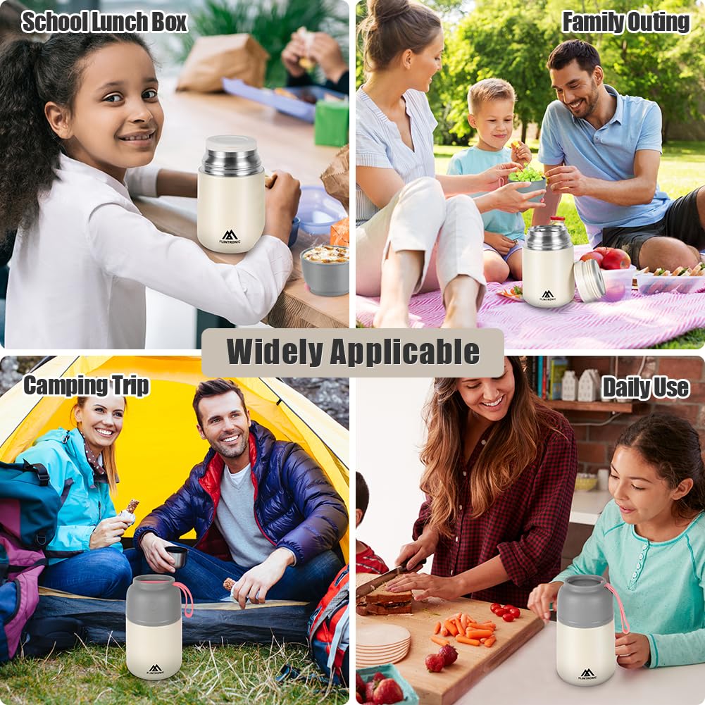 Contenitore Termico Per Cibo Flintronic - 450ml Acciaio Inox | Mantiene Caldo/freddo - Foto 9