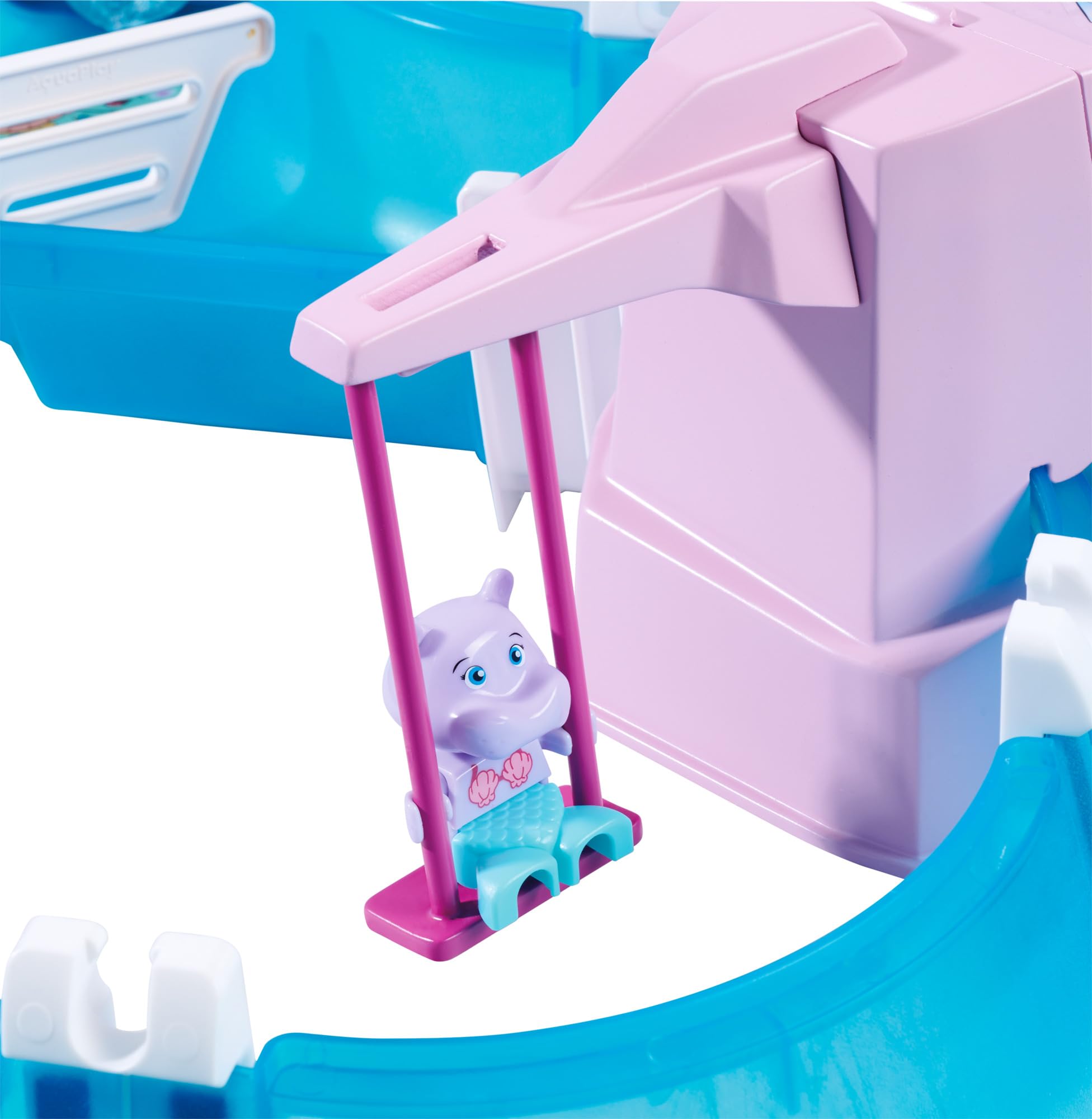 AquaPlay Meerjungfrau Wasserbahn - Outdoor-Wasserspiel mit Bahn, Boot und 2 Spiel-Figuren in Meerjungfrauen-Optik, Wasserspielzeug für Kinder ab 3 Jahre, 108 x 90 x 18 cm