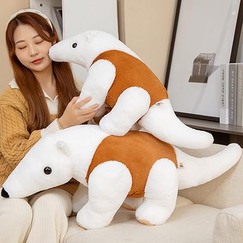 Miniatura 4 de TONGMAN Juguete de peluche de 27.5 pulgadas, almohada de felpa suave y esponjosa de Aardvark para comer hormigas, regalo para niños de Zoo Wildlife
