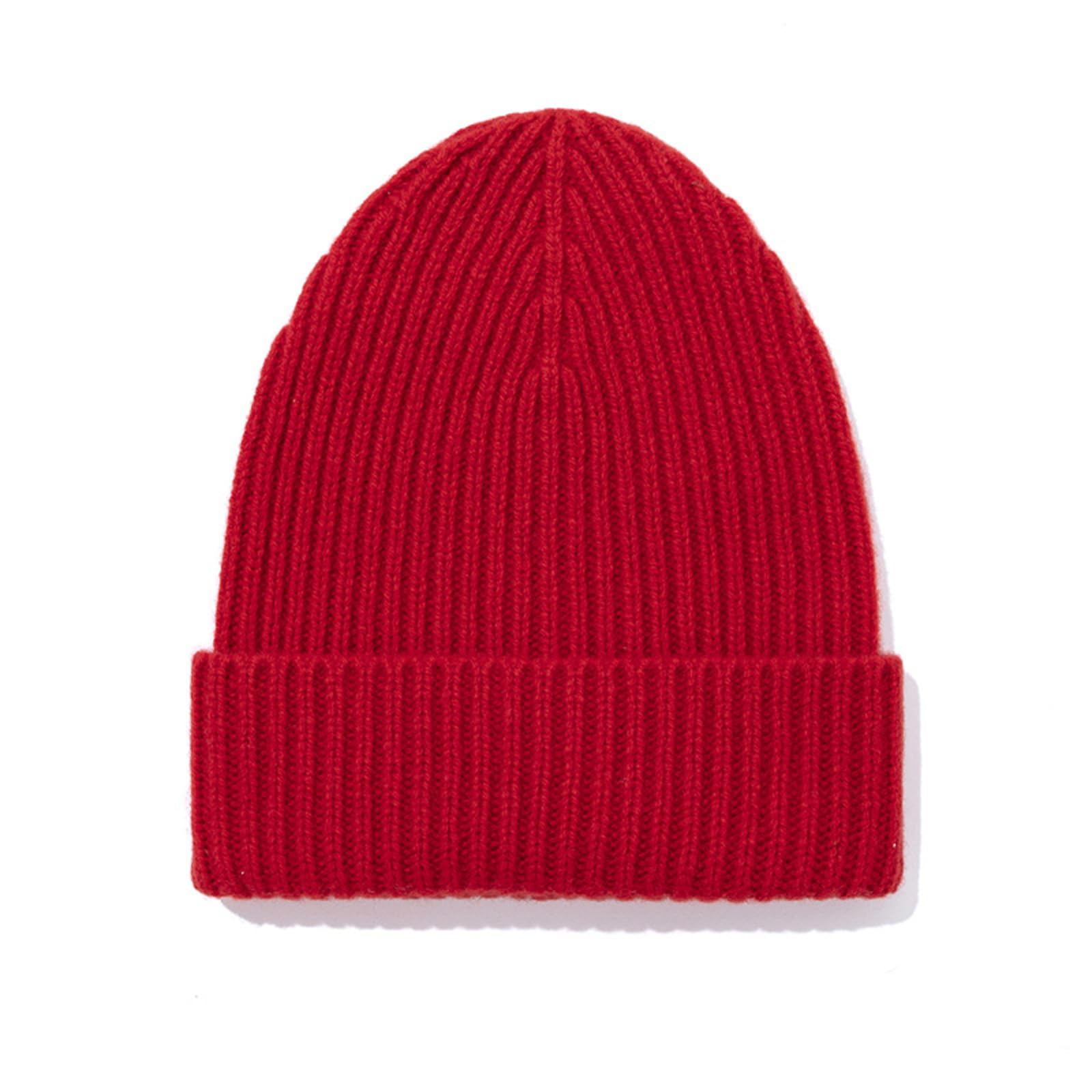 Cappello Lavorato a Maglia Cappello Cinese di Lana Rossa A Maglia La Circonferenza della Testa Grande Cappelli da Uomo