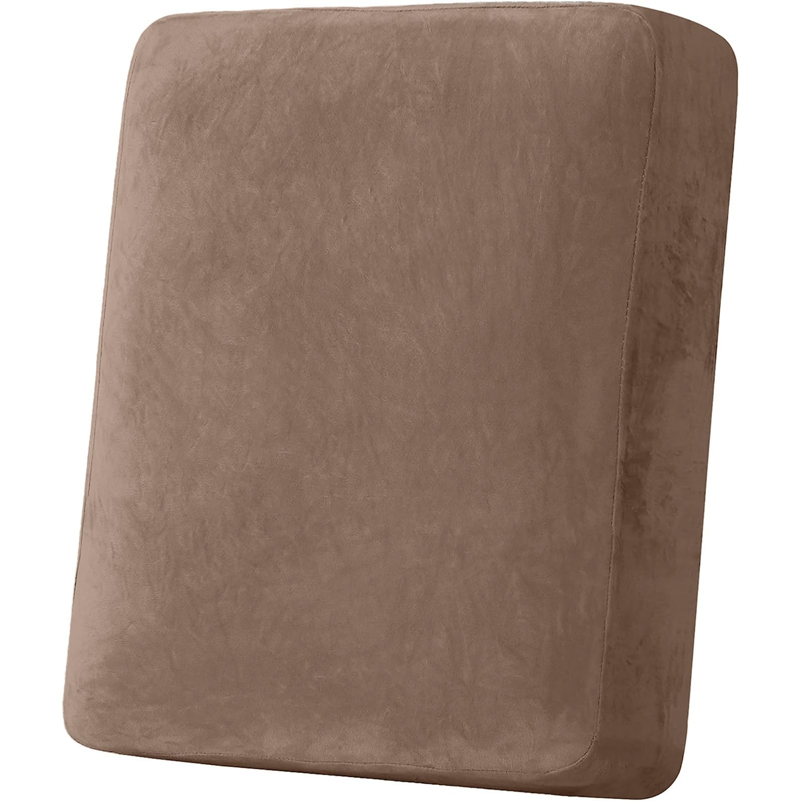 BXFUL Stretch Velvet Sofa Seat Cushion Cover, Removable Sofa Couch Covers with Elastic Bottom
