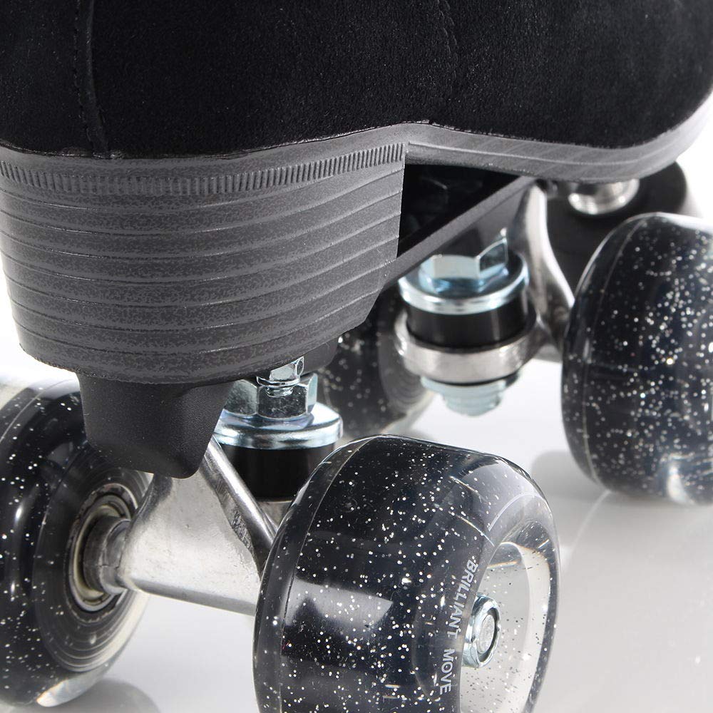 Skates Luna Quad Roller Figurine Patins à roulettes (Shadow noir, EU42/UK8/US 10/27,2 cm)