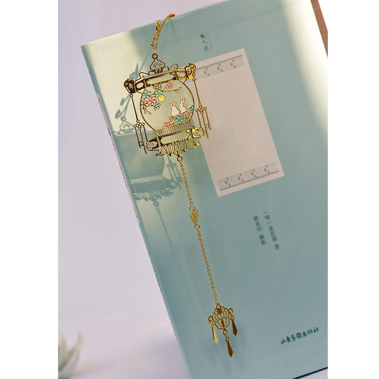 Lesezeichen Lesezeichen, Laterne Luminous Metallbookmark, kreative Weinlese-Lesezeichen, zum Lesen Lernen und Sammeln, leicht in Einer Karte oder Buch Put Buch Markierungen