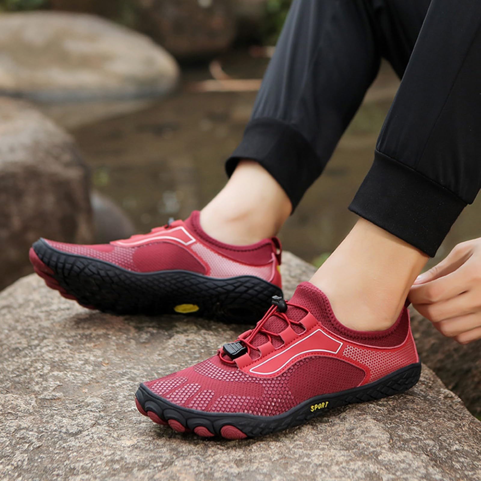 Zapatillas de natación de buceo para hombre y mujer, resistentes a los cortes, antideslizantes, transpirables, zapatos de playa, zapatillas deportivas al aire libre, calcetines para hombre, 42 S