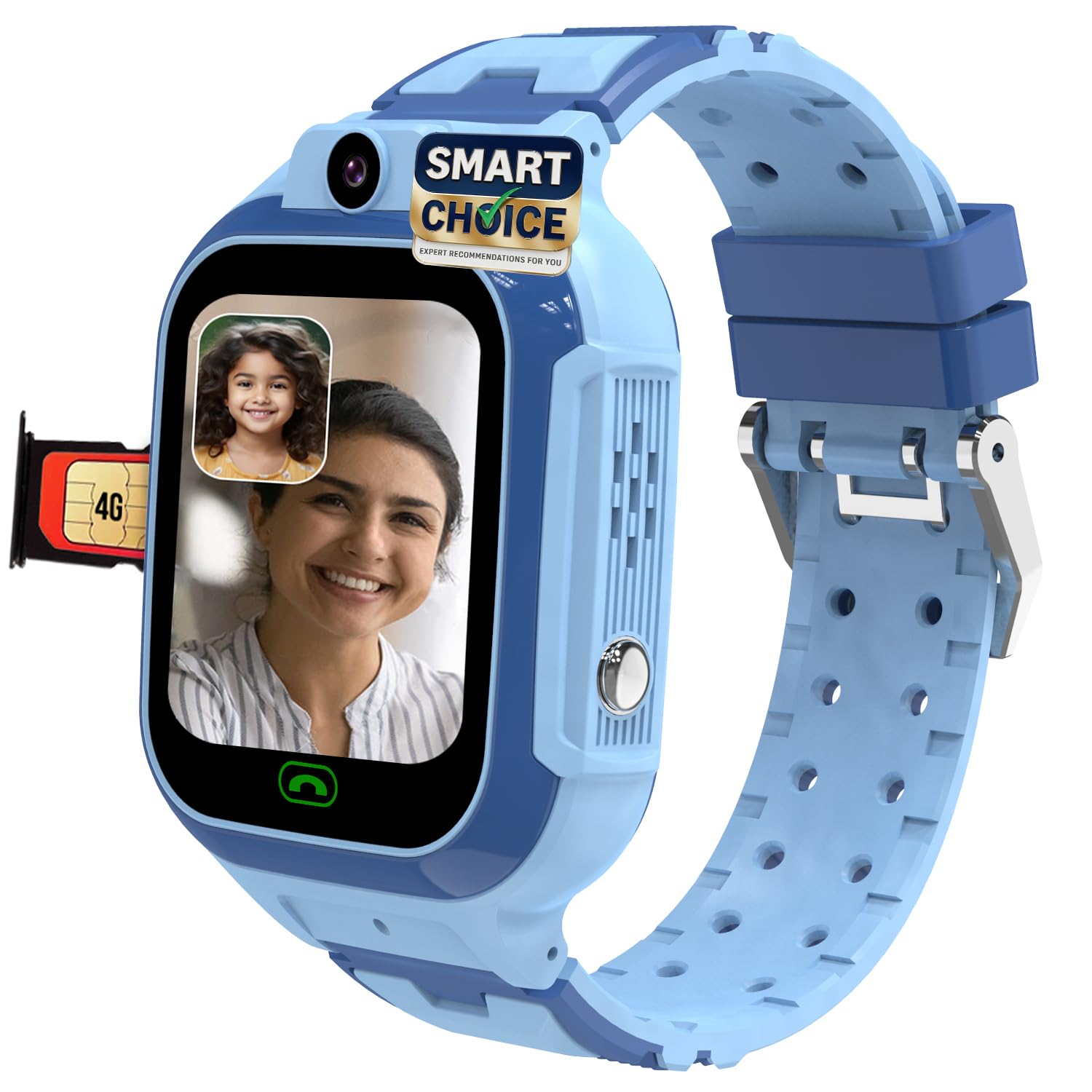 sekyo 'Carepal Pro' Smart Watch for Kids, Boys, Girls | Video Calling, Precise GPS Location | Habit Building, 4G/5G Sim, Games, Pedometer, Camera, Safe Zone Alert | Kids SmartWatch, App Control- Blue-image-13